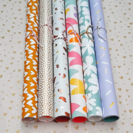 Cadeaupapier - set 3 - 6 x 1 meter