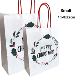Papieren tas - Merry Christmas/small - per stuk
