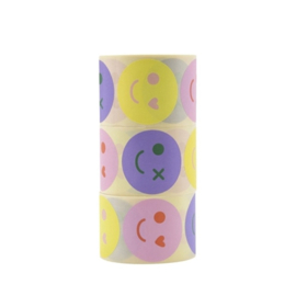 Cadeausticker - Smile - 9 stuks