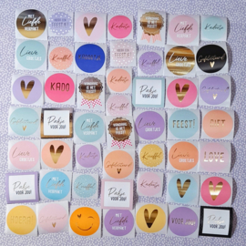 Stickerset - kleur - 50 stickers