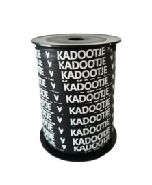 Krullint - KADOOTJE - zwart/wit 10mm - per 5 meter