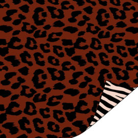 Cadeaupapier - OUTLET - Wildlife - cheetah/zebra - 30cm x 2m