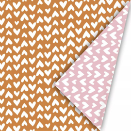 Cadeaulabel - Ethnic Hearts - set 5 stuks