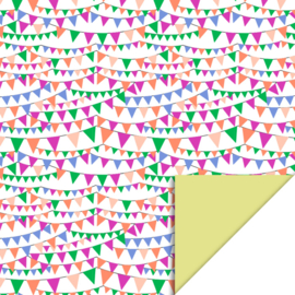 Cadeaupapier - Party Guirlande - yellow - 30cm x 2m