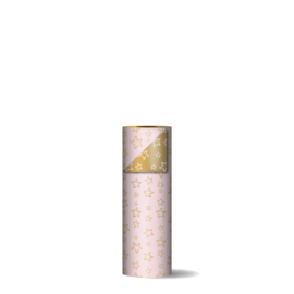 Cadeaupapier - Super Stars - roze/goud - 30cm x 2m