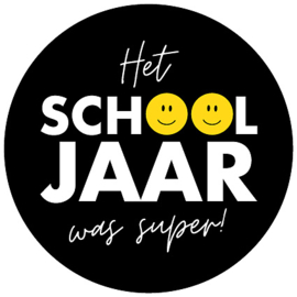 Cadeausticker - Het schooljaar was super! - 10 stuks