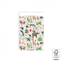 Cadeauzakje - Jungle - 12x19cm - 5 stuks