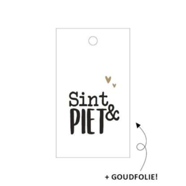 Cadeaulabel - Sint & Piet - per stuk