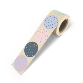 Cadeausticker - Minimal Dots - 12 stuks