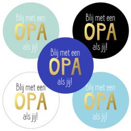 Cadeausticker - Blij met een OPA als jij! - 10 stuks