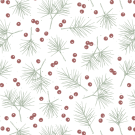 Vloeipapier - Berries & Branches - colorful - 50x70cm - 5 stuks