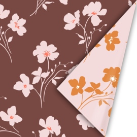 Cadeaupapier - Classic Flowers - colorful - 30cm x 2m