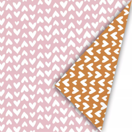 Cadeaulabel - Ethnic Hearts - set 5 stuks