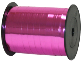 Krullint - Roze - metallic 10mm - per 5 meter