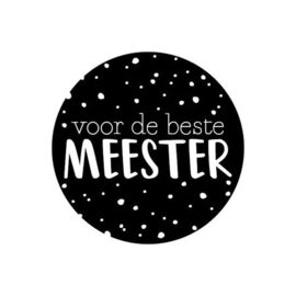 Cadeausticker - voor de beste MEESTER - rol
