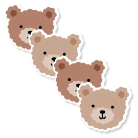 Cadeauzakje - Little Bear - beige - 17x25cm - 5 stuks