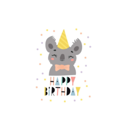 Ansichtkaart - Happy Birthday/Koala - per stuk
