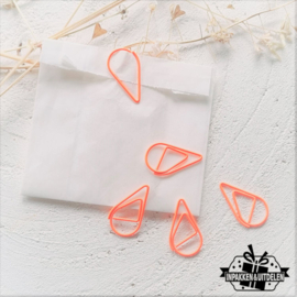 Paperclip druppel "Neon Oranje"