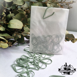 Paperclip druppel "Sage Green"