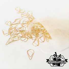 Paperclips druppel "Goud"