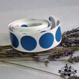 Krasstickers rond blauw [2,5 cm] | 300 stuks