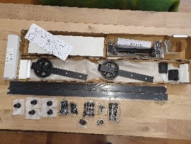 Schuifdeursysteem 2 meter softclose spaakwiel mat zwart