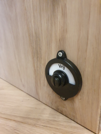 Toiletsluiting overslag bocht mat zwart