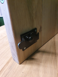 Toiletsluiting overslag bocht mat zwart