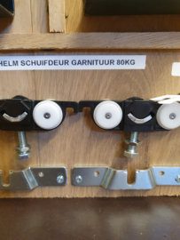Helm schuifdeurgarnituur NR.80 Z/Rail Max 80 KG (73)