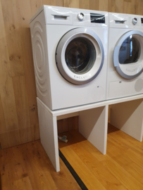 Wasmachineverhoger wit 120x64x60