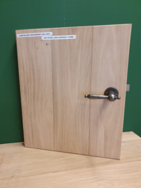IJzer blank opengewerkte klink inclusief rozet