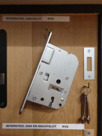 Intersteel kastslot rvs geborsteld