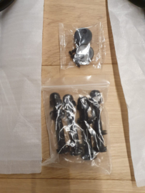 Set spaakwielen extra schuifdeur zwart