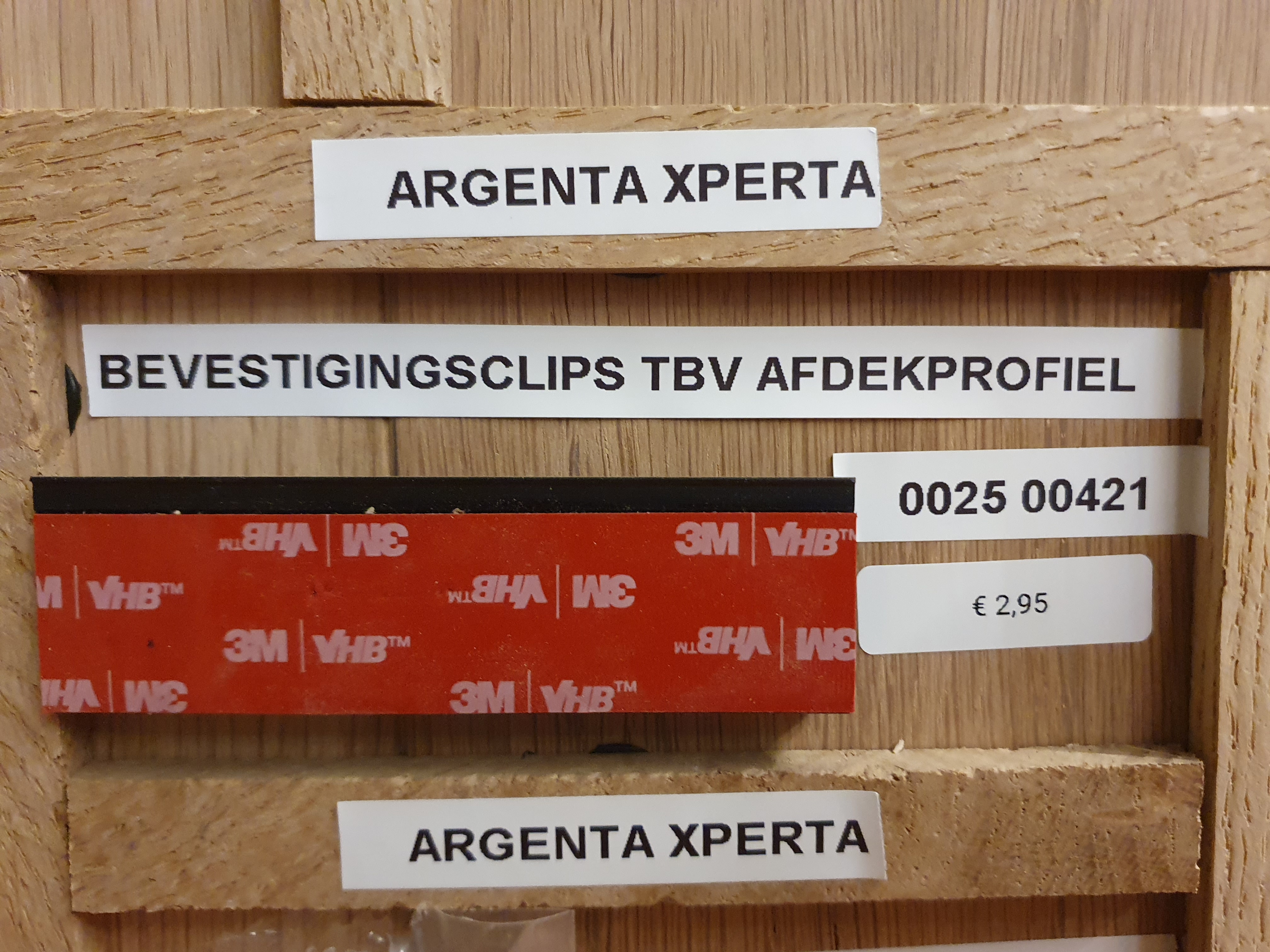 Argenta Xperta Bevestigingsclips TBV Afdekprofiel smal 100mm