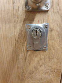 Cylinderslotplaat klavier mat nikkel