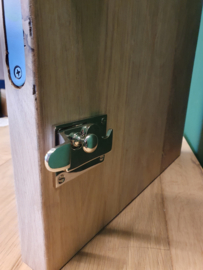 Toiletsluiting overslag bocht nikkel glans