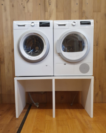 Wasmachineverhoger wit 120x64x60