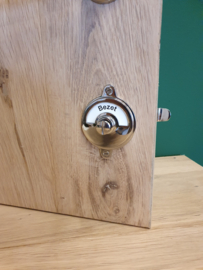 Toiletsluiting overslag bocht nikkel glans