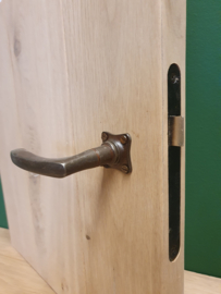 Plat ijzer geroeste klink inclusief rozet