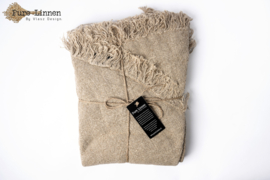 Tafelkleed Rond  100% linnen "Dora"  Naturel