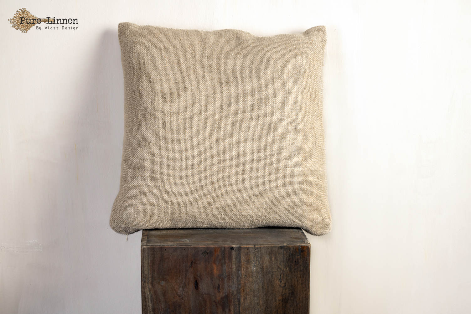 Sierkussen 100% linnen "Rachel" Naturel incl. binnen kussen 50x50cm