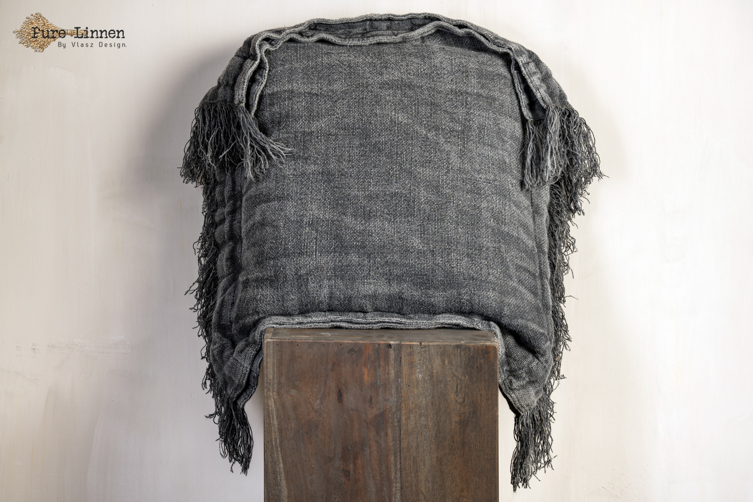 Sierkussen 100% linnen "Ruth" Stonewash incl. binnen kussen 70x70cm