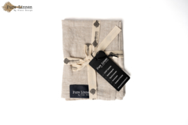 Servetten Leah  Set Van 2 Naturel