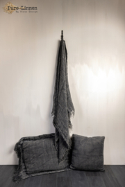 Plaid 100% Linnen Lydia 130x190  stonewash