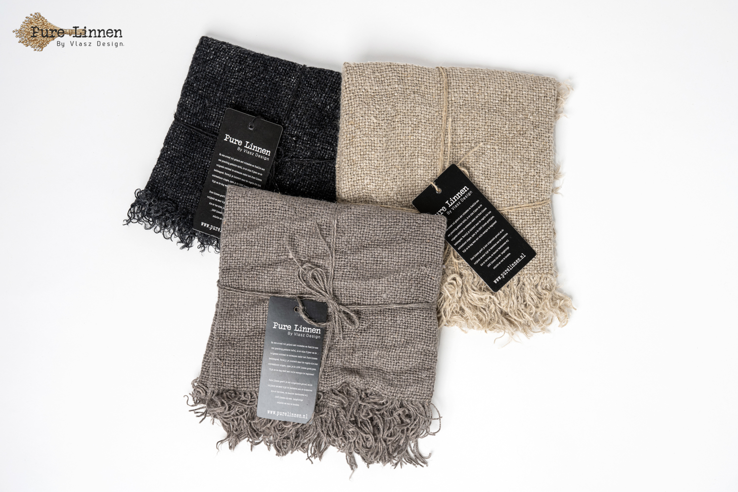 placemats  Recht  100% linnen "Edna"  Grey