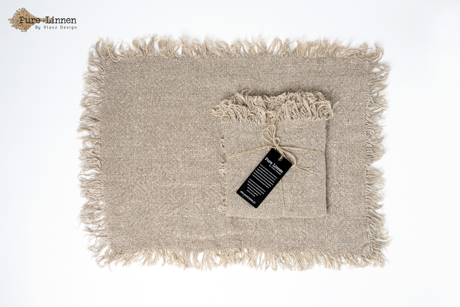 placemats  Recht  100% linnen "Damaris"  Naturel