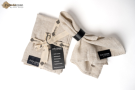Servetten Leah  Set Van 2 Naturel