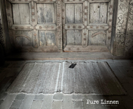 Linnen Vloermat/Badmat Rivka 100x50