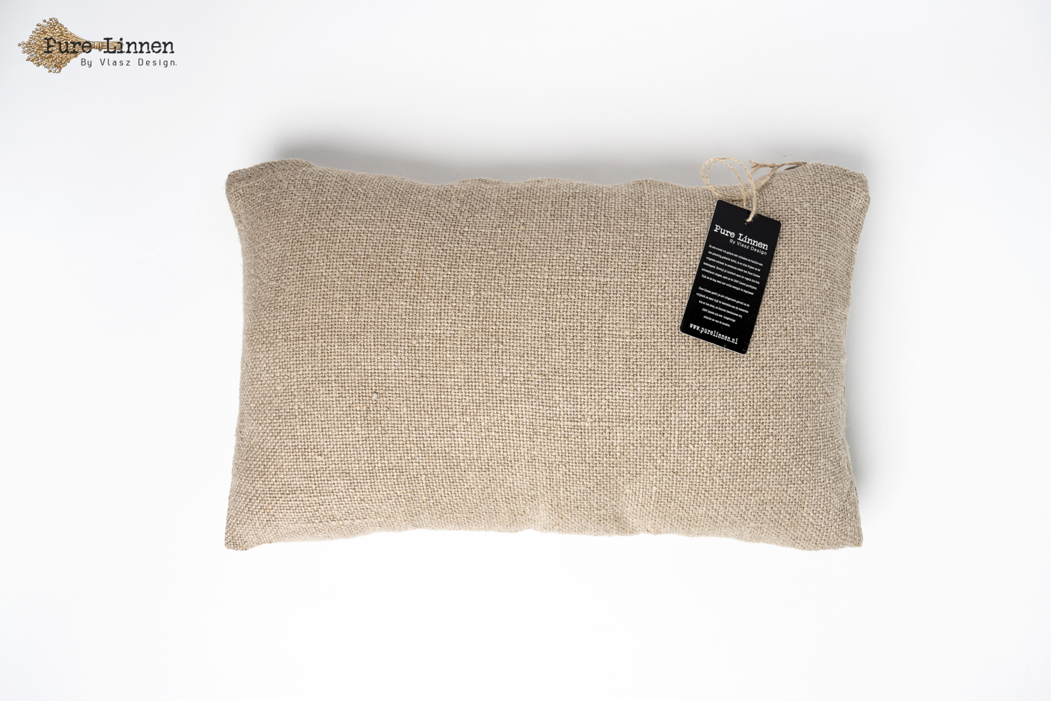 Sierkussen 100% linnen "Rachel" Naturel incl. binnen kussen 30x50cm