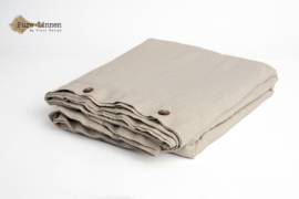 Linnen Dekbedovertrek Natural/knopen Nieuwe Collectie